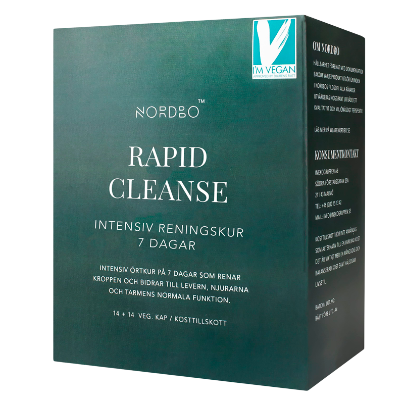 Nordbo Rapid Cleanse Vegansk (2x14 kaps)