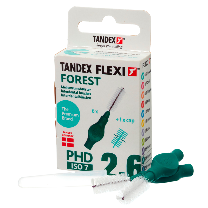 TANDEX Flexi Mellemrumsbørste Forest PHD 2.6/ISO 7 6 stk