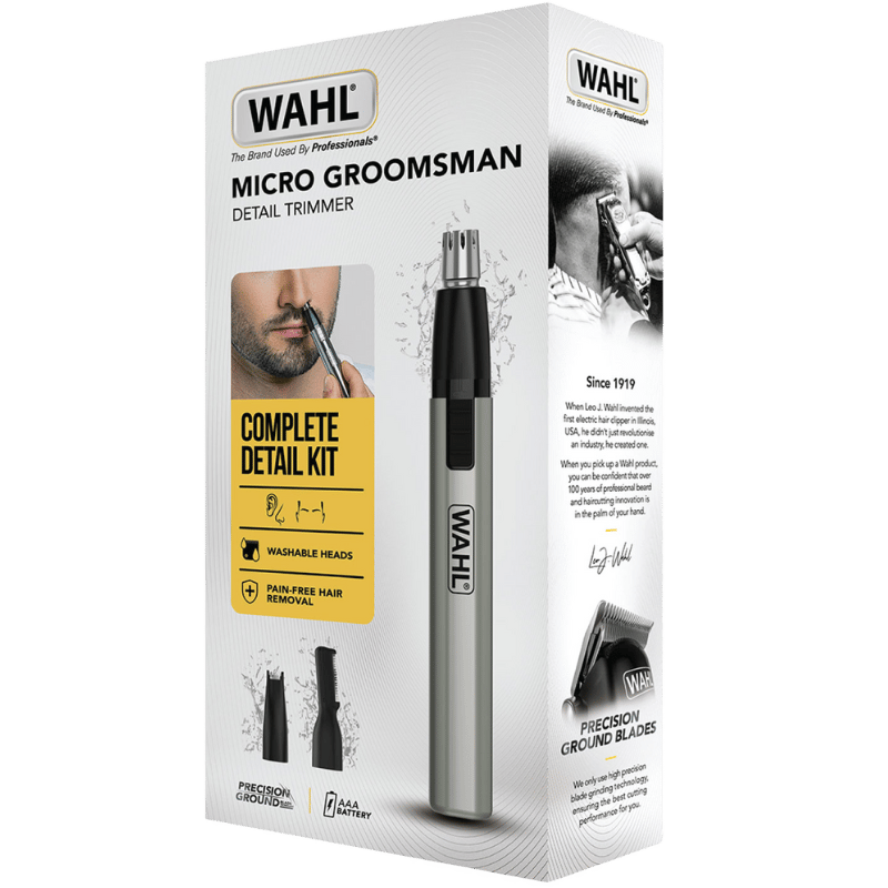 WAHL Næse/Ørehårstrimmer Micro Groomsman (1 stk)