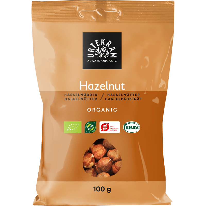 Urtekram Hasselnødder Ø (100 gr)