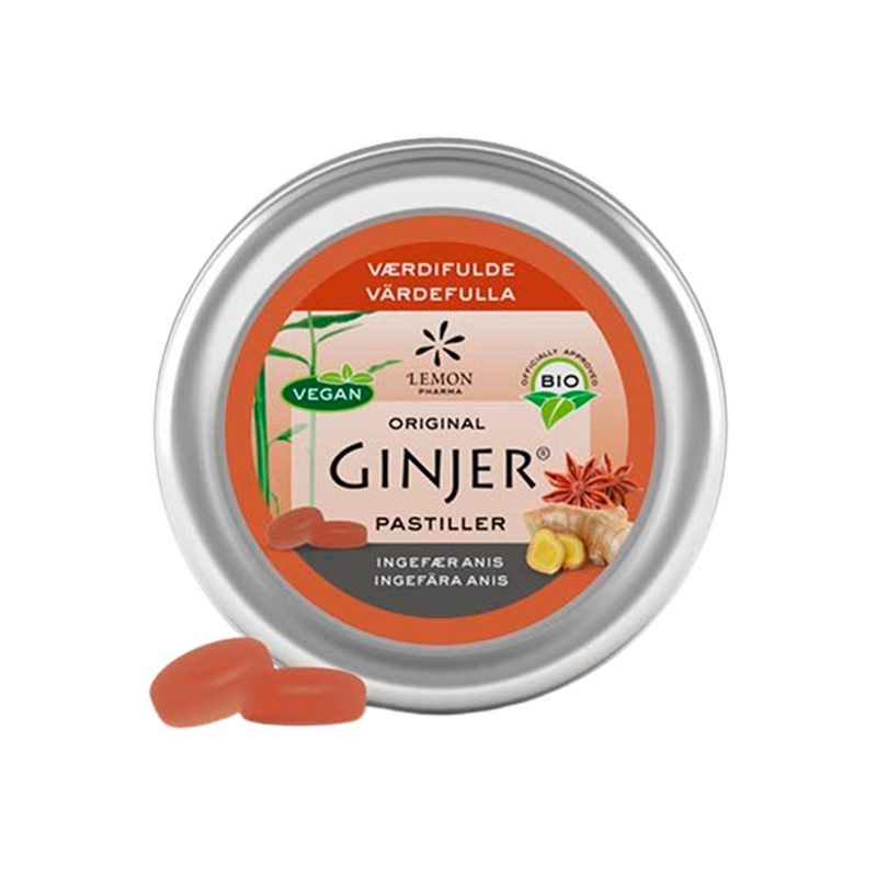 GINJER® Ingefær ANIS Pastiller Ø (40 g)