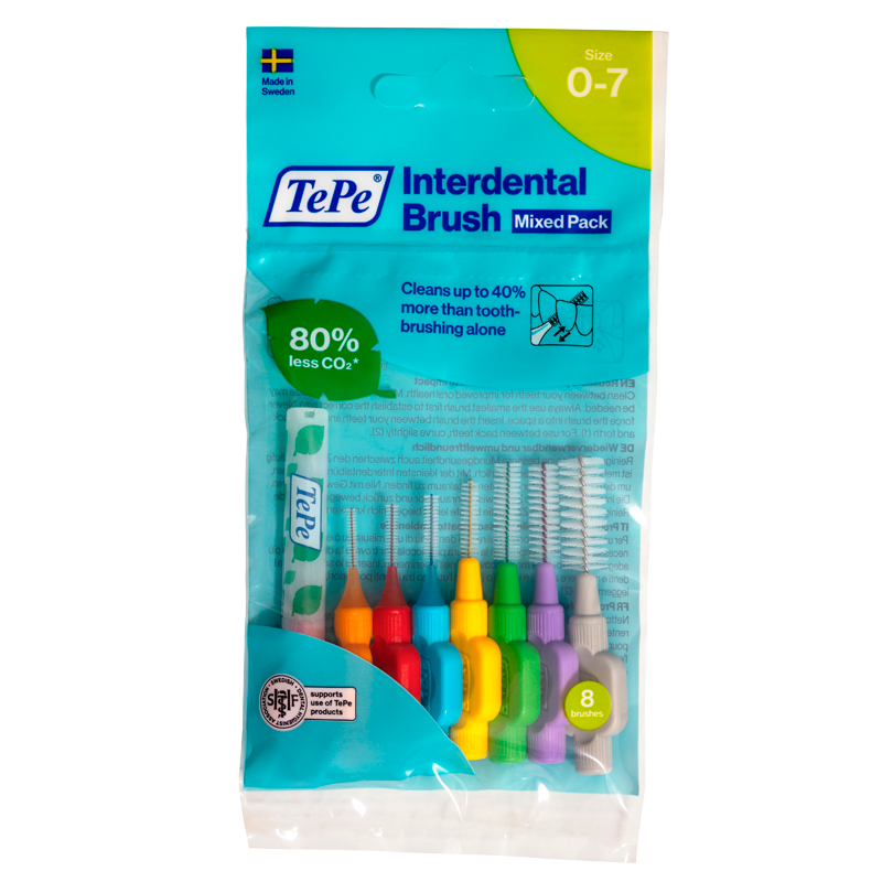 TePe Mellemrumsbørste Mixed Pack (8 stk)
