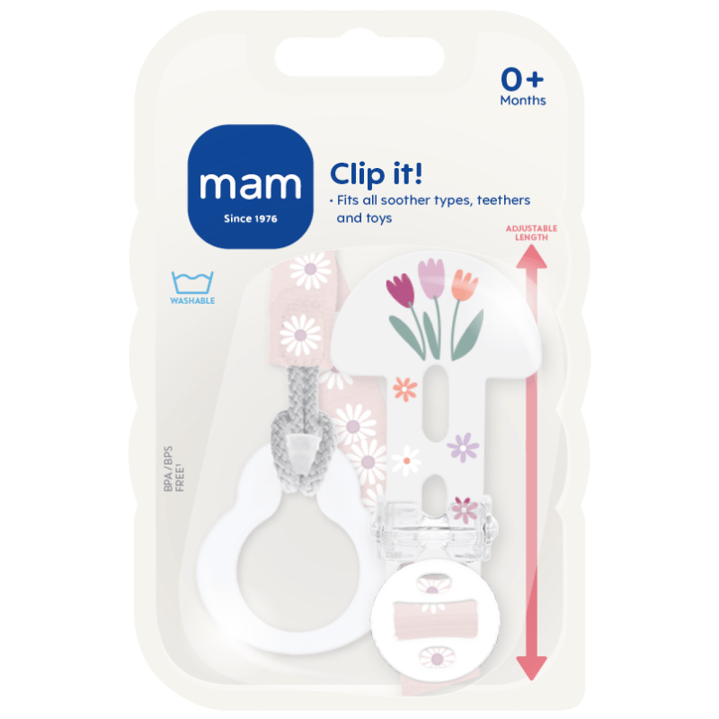 MAM Clip it! Pink (1 stk)