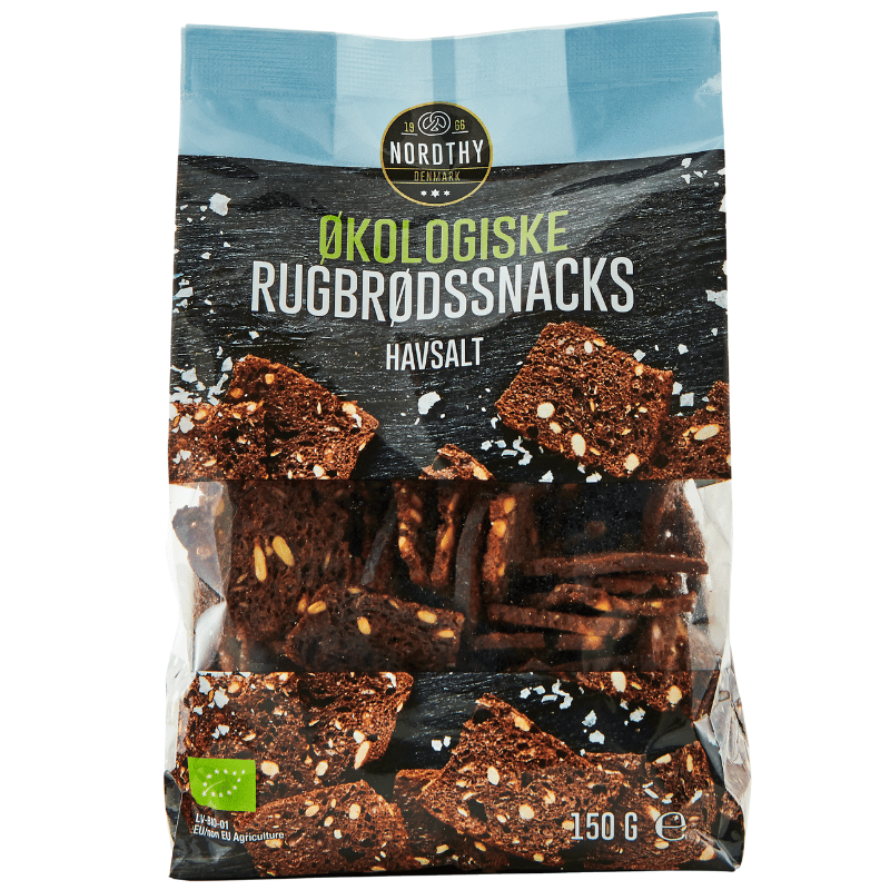 Nordthy Rugbrødssnack Havsalt Ø (150 g)