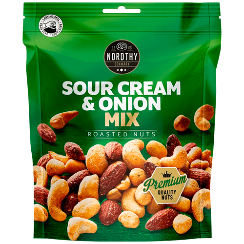 Nordthy Premium Sour Cream & Onion Nødder (140 g)