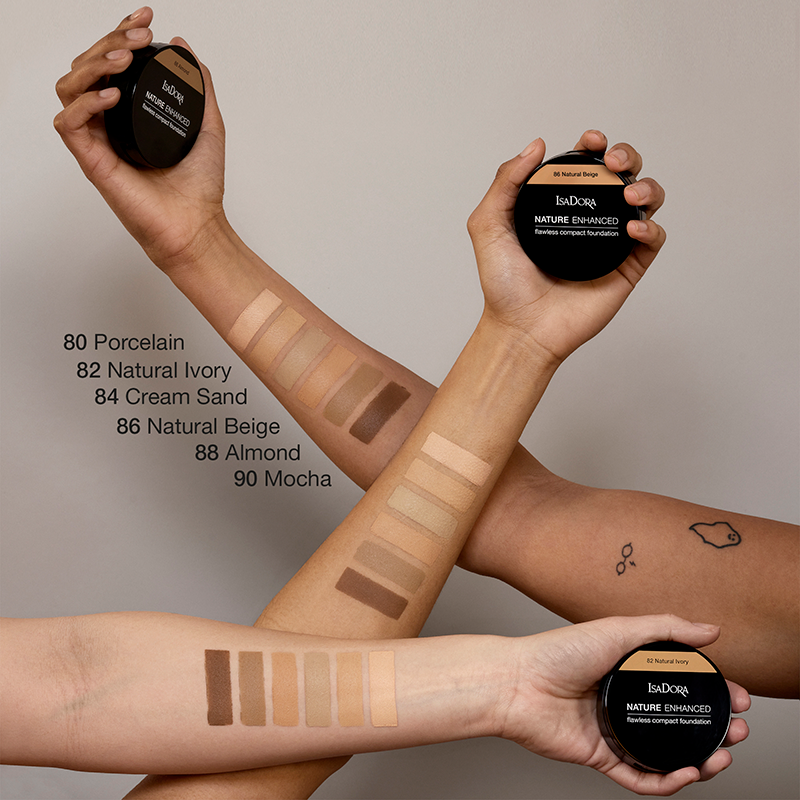 IsaDora Nature Enhanced Flawless Compact Foundation 90 Mocha (10 g)