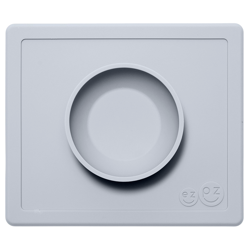 EZPZ Happy Bowl Grey Blue (1 stk)