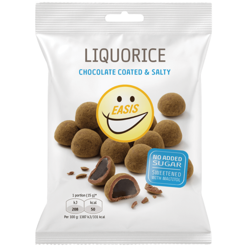 EASIS Liquorice Chocolate Coated & Salty (75 g)