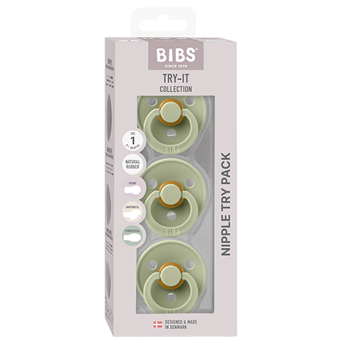 Bibs Pacifiers Try-It Colour Size 1 (3 stk)