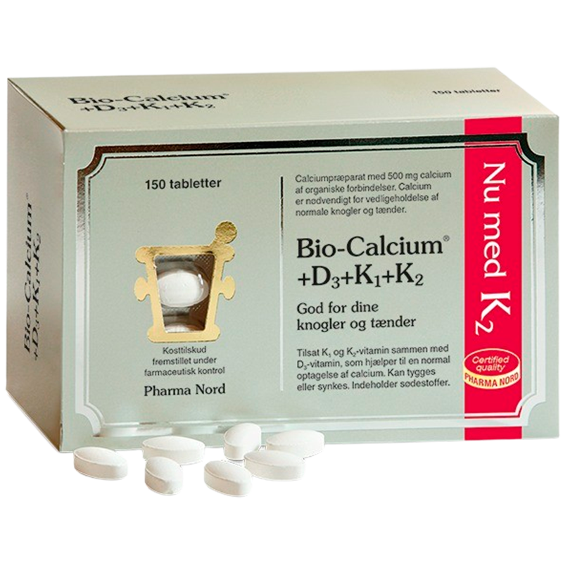 Pharma Nord Bio-Calcium D3 K (150 tabletter)