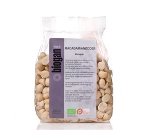 Biogan Macadamianødder Rå Ø (400 g)