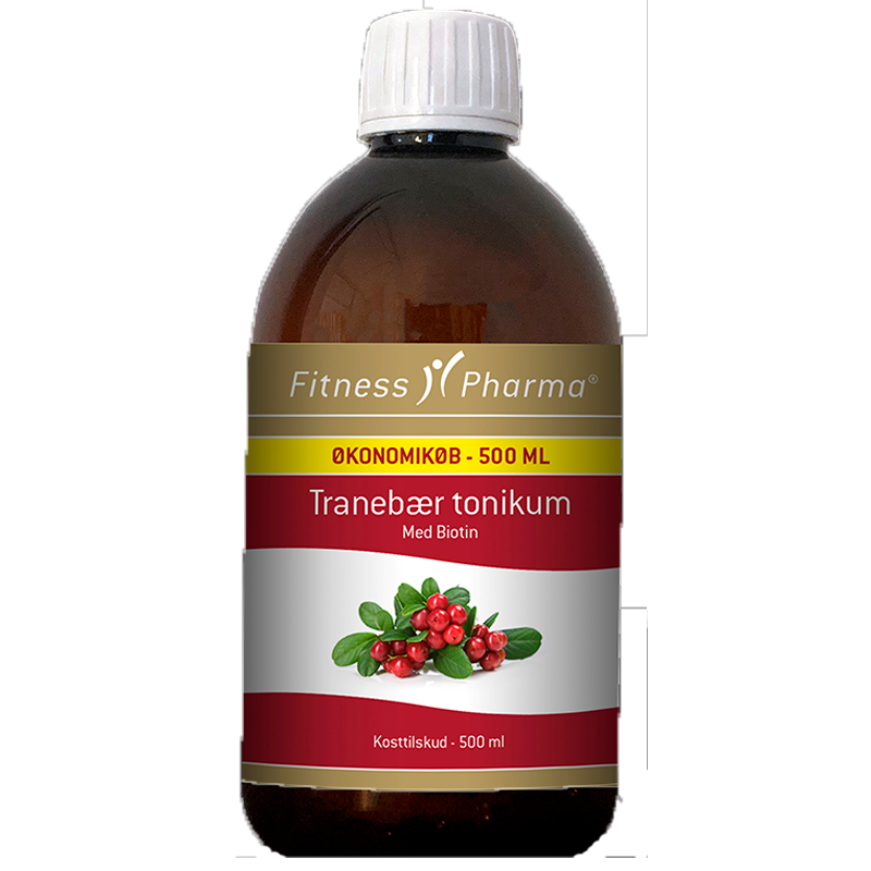 Fitness Pharma Tranebær Tonikum M. Biotin (500 ml)