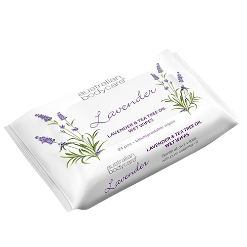 Australian Bodycare Lavender Wet Wipes (24 stk)