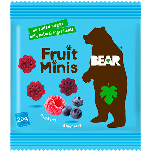 Bear Fruit Minis Raspberry Blueberry (20g)