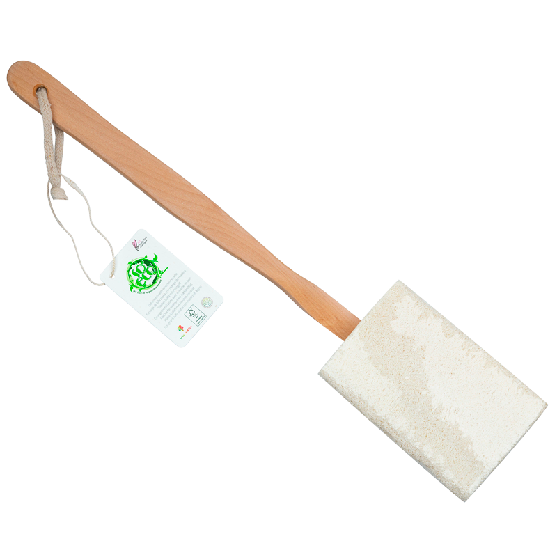 So Eco Flat Loofah With Wooden Handle 1 stk.