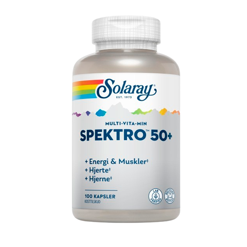 Solaray Spektro 50+ Multi-Vita-Min (100 kaps)