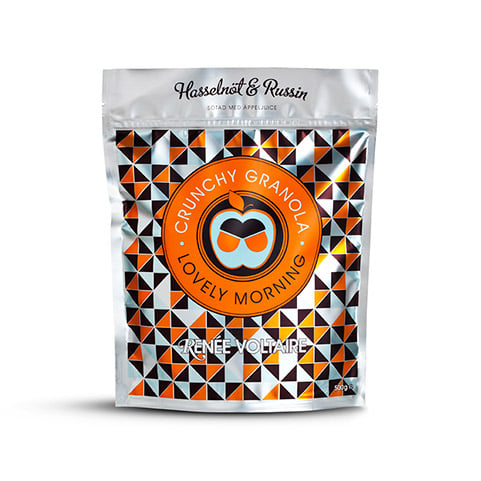Renée Voltaire Chrunchy Granola m. Hasselnød og Rosin (500 gr)