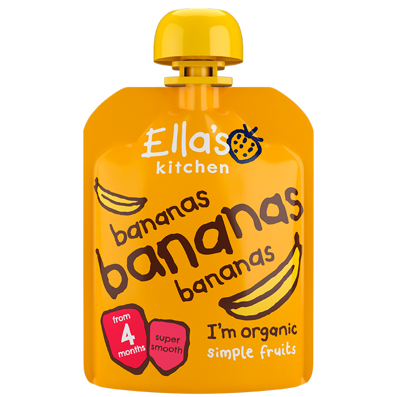 Ellas Kitchen Babymos Banan Ø 4 Mdr (70 g)