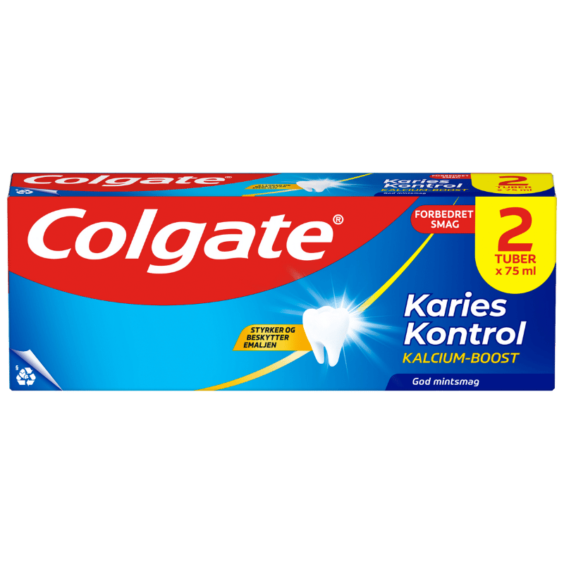 Colgate Karies Kontrol Tandpasta (2 x 75 ml)