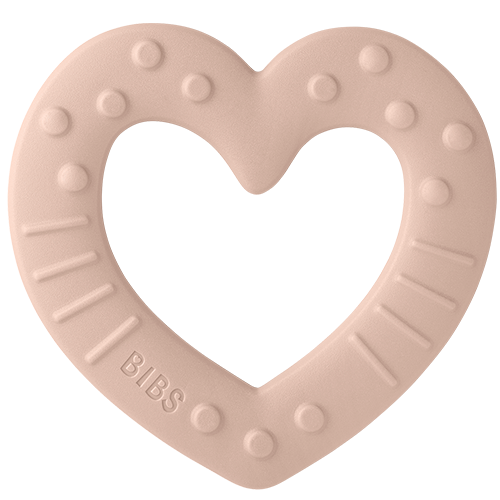 Bibs Baby Bitie Heart Blush (1 stk)