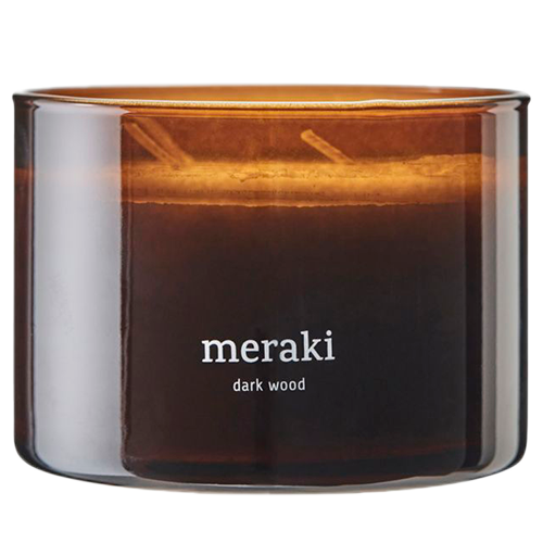Meraki Duftlys Dark Wood (340 g)