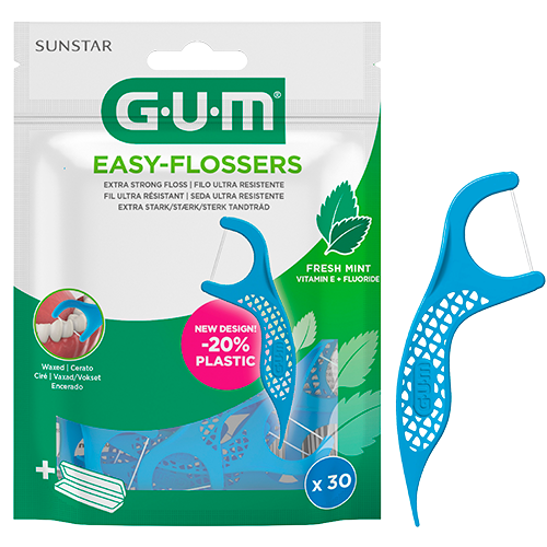 GUM Tandtråd M. Tandstik Easy Flossers (30 stk)