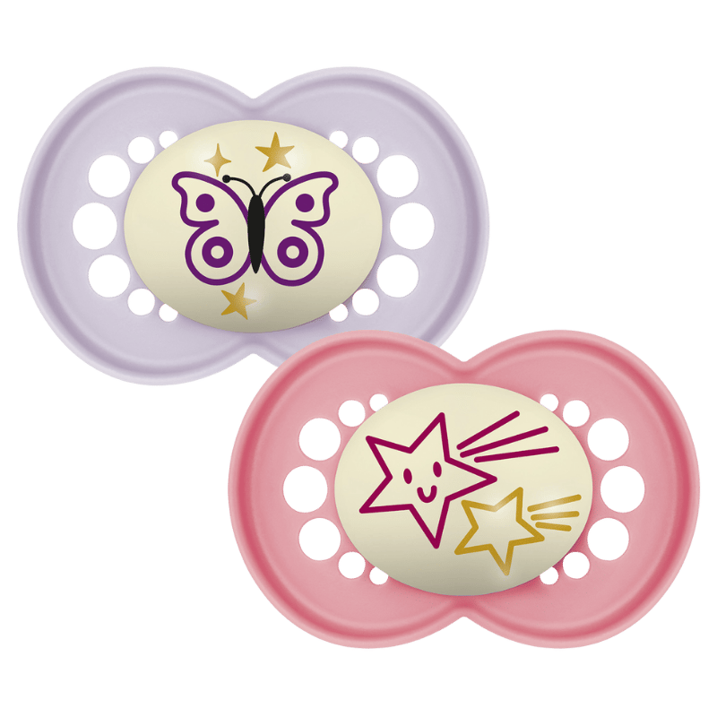 MAM Original Sut Night 16-36M Silk Pink (2 stk)