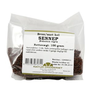 Natur Drogeriet Sennepsfrø brun hel (100 gr)