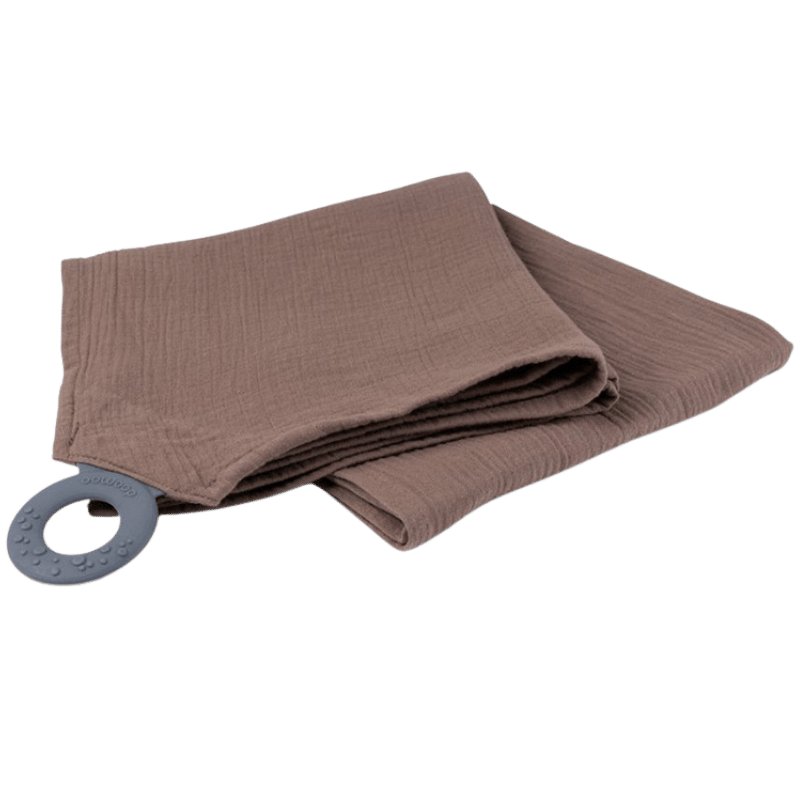 Doomoo Amme/Nussetæppe Med Bidering Quilt Chokolade (1 stk)