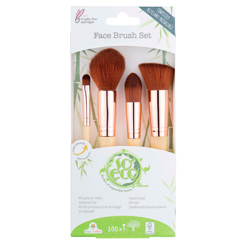 So Eco Face Brush Kit 4 stk.