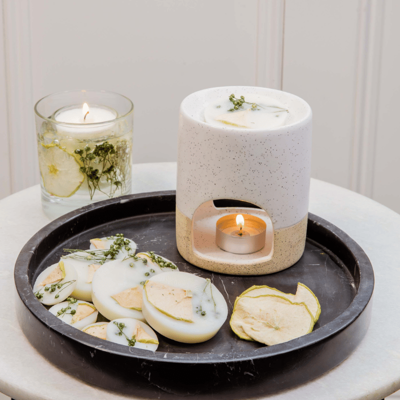 Ambience Stoneglow Vegansk Soja Duftvoks Grøn Æble & Lime (10 stk)