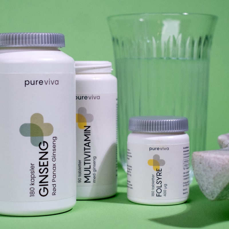 Pureviva Folsyre 400 µg (180 tabl)