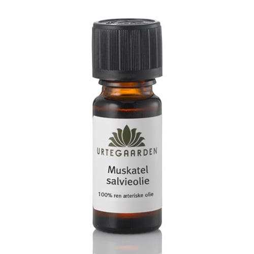 Urtegaarden Muskatelsalvieolie Ren Æterisk Olie (10 ml)