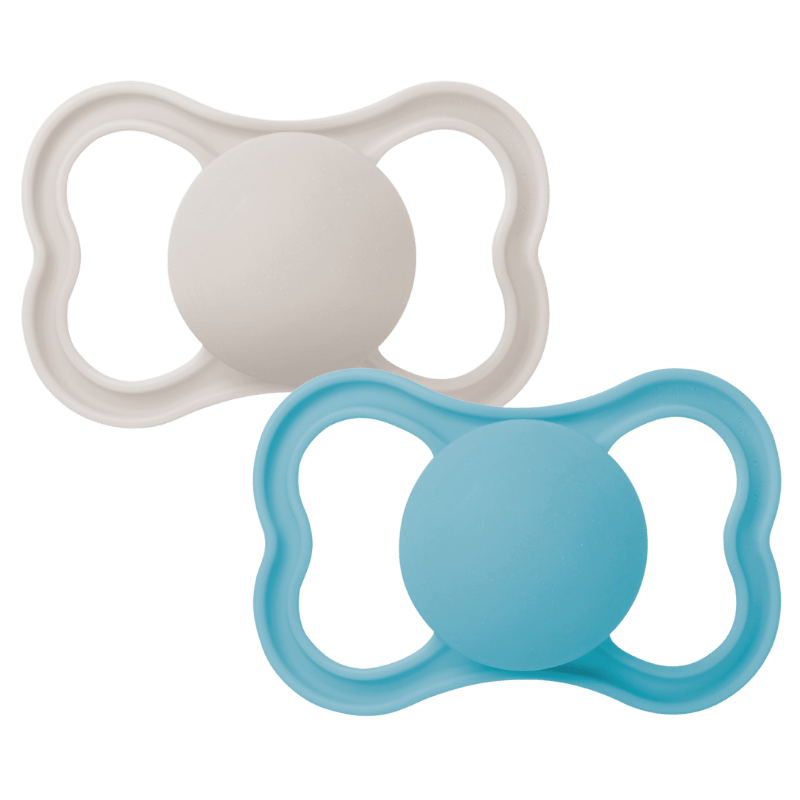 MAM Air Sut Silicone Blue 16-36M (2 stk)