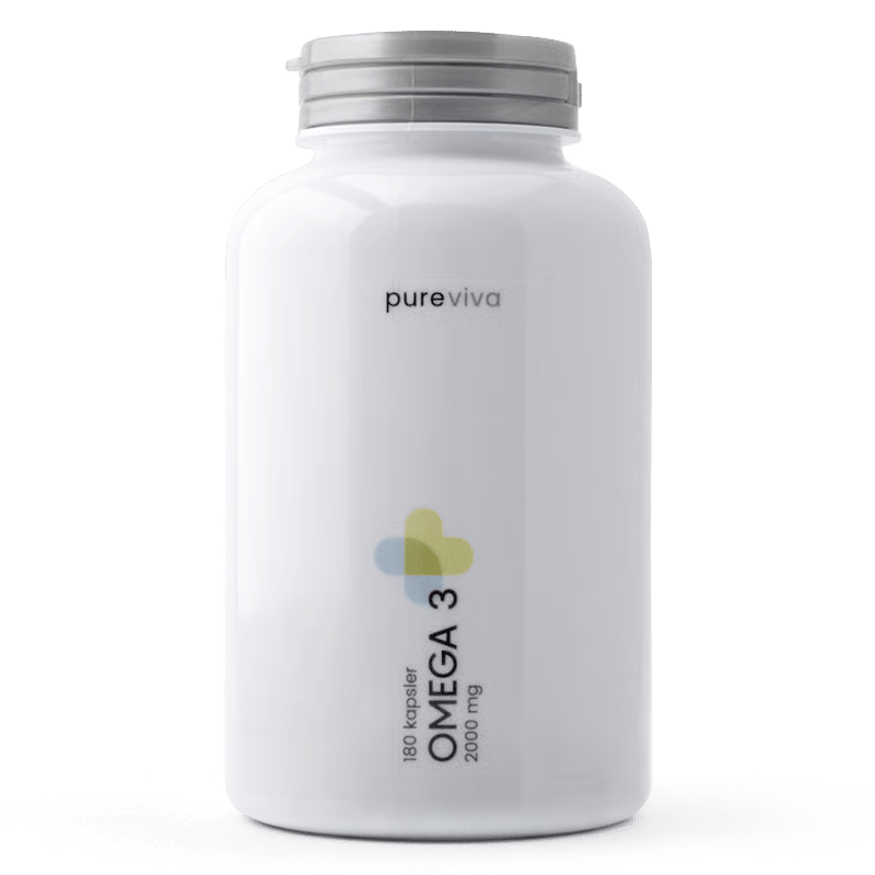 Pureviva Fiskeolie Omega-3 2000 mg (180 kaps)