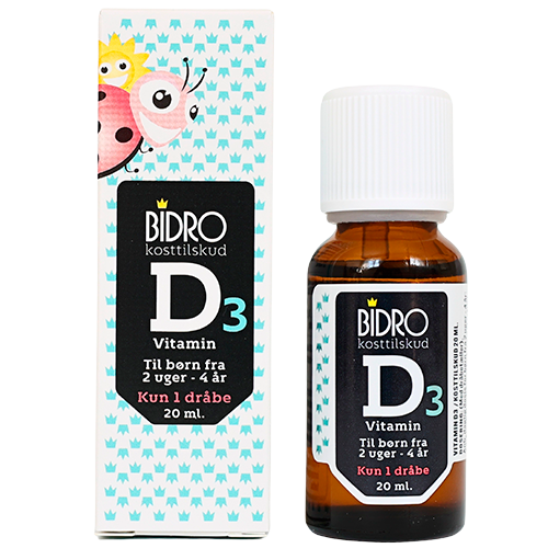 Bidro D3 Vitamin Dråber Til Børn (20 ml)