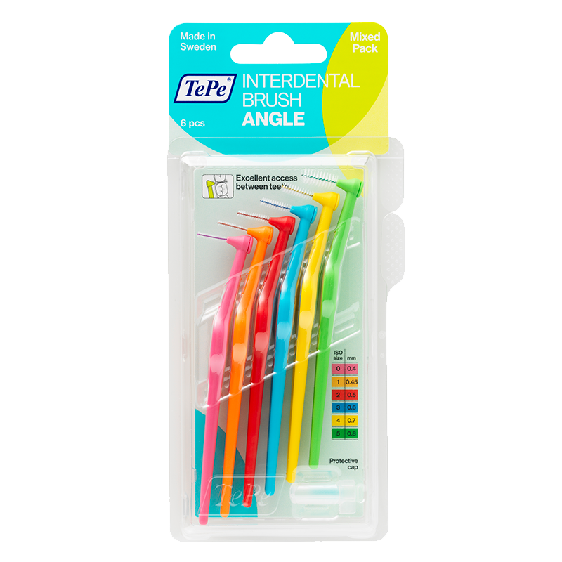 TePe Mellemrumsbørste Angle Mixed Pack (6 stk)