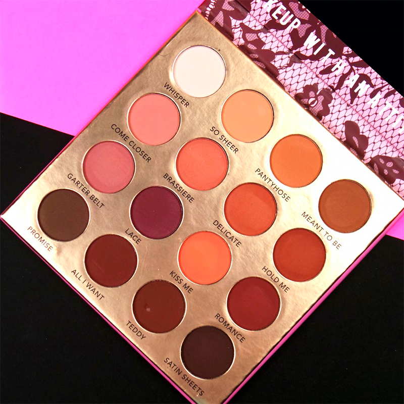 RUDE Cosmetics Lingerie Collection 16 Matte Eyeshadow Palette Romantic Night (1 stk)