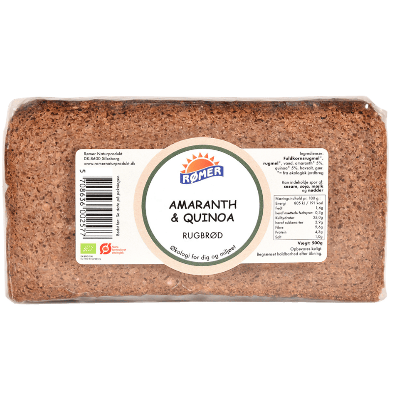 Amaranth og Quinoa Brød Ø (500 g)