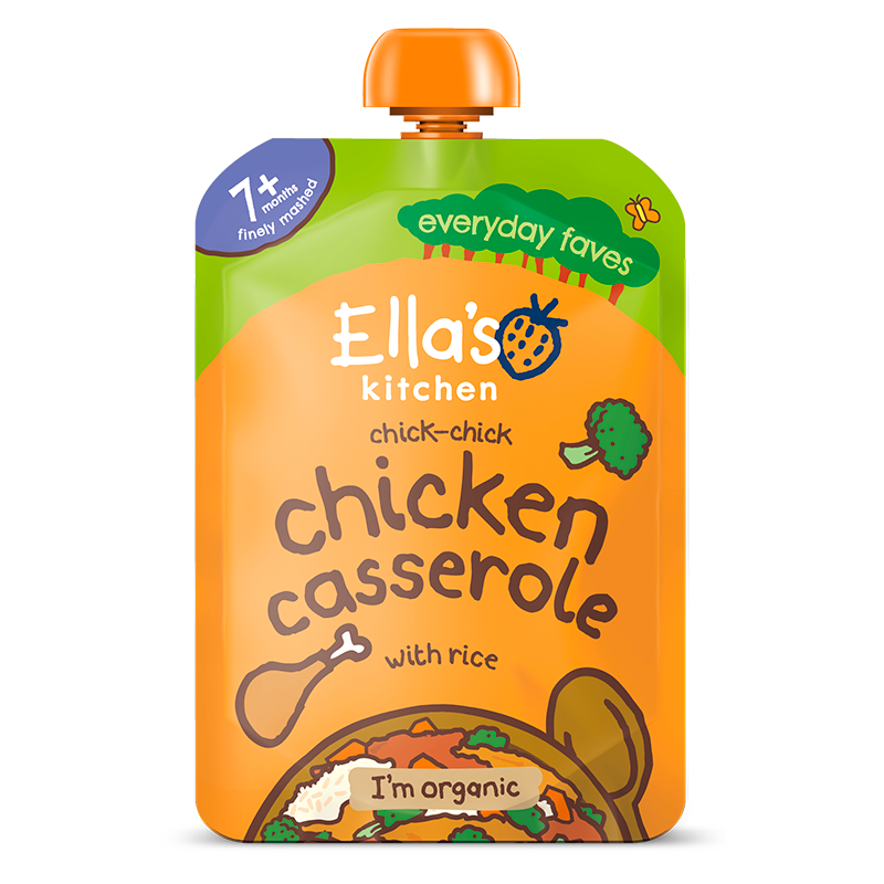 Ellas Kitchen Babymos Kylling/Ris/Grøntsager Ø 7 Mdr (130 gr)