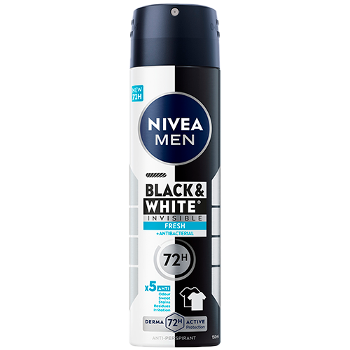 Nivea for Men Black & White Fresh Male Spray (150 ml)