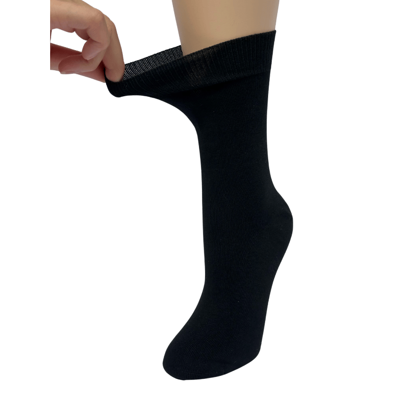 Bamboo Pro Bambus Diabetesstrømper Sort Str. 37-41 (3 sæt)