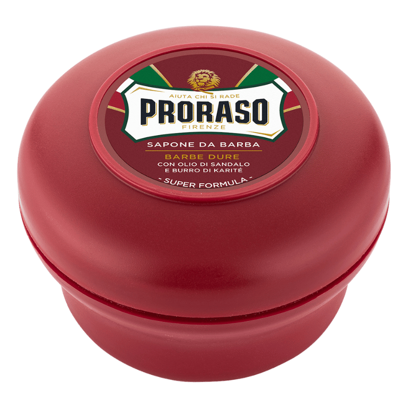 Proraso Barbersæbe i skål - Sandeltræ og Shea Butter (150 ml)