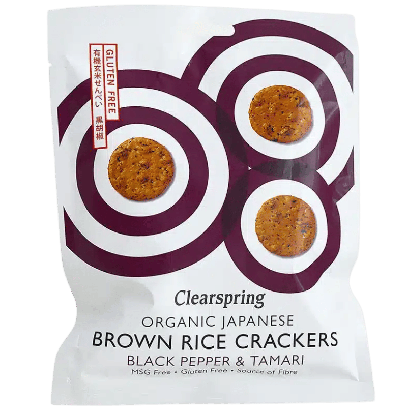 Clearspring Rice Cracker Black Pepper & Tamari Ø (40 g)