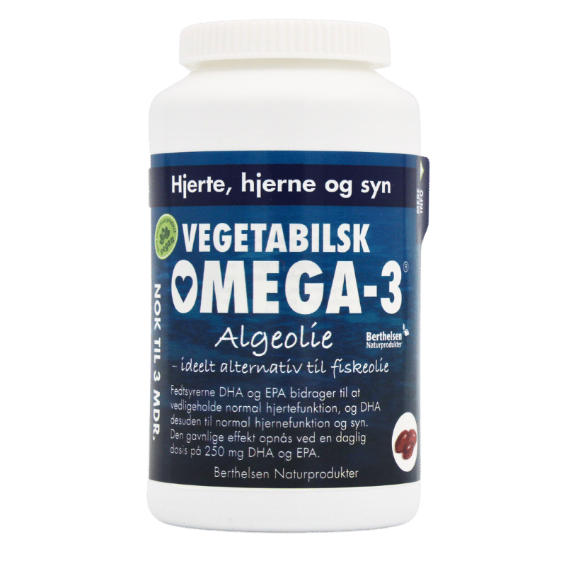 Berthelsen Vegetabilsk Omega-3 180 kapsler