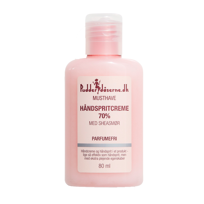 Pudderdåserne Håndsprit Creme 70% (80 ml)