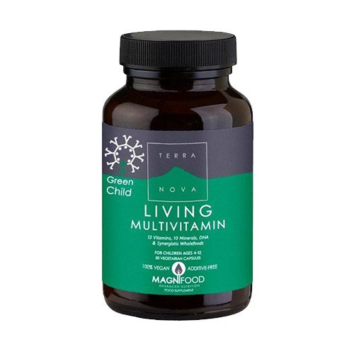 Terranova Living Multivitamin Green Child (50 kap)