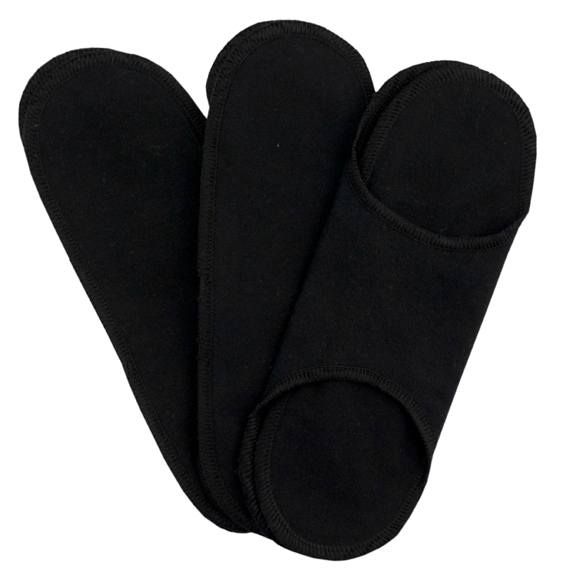 ImseVimse Sanitary Pads Snap Free - Regular, Black (3 pak)