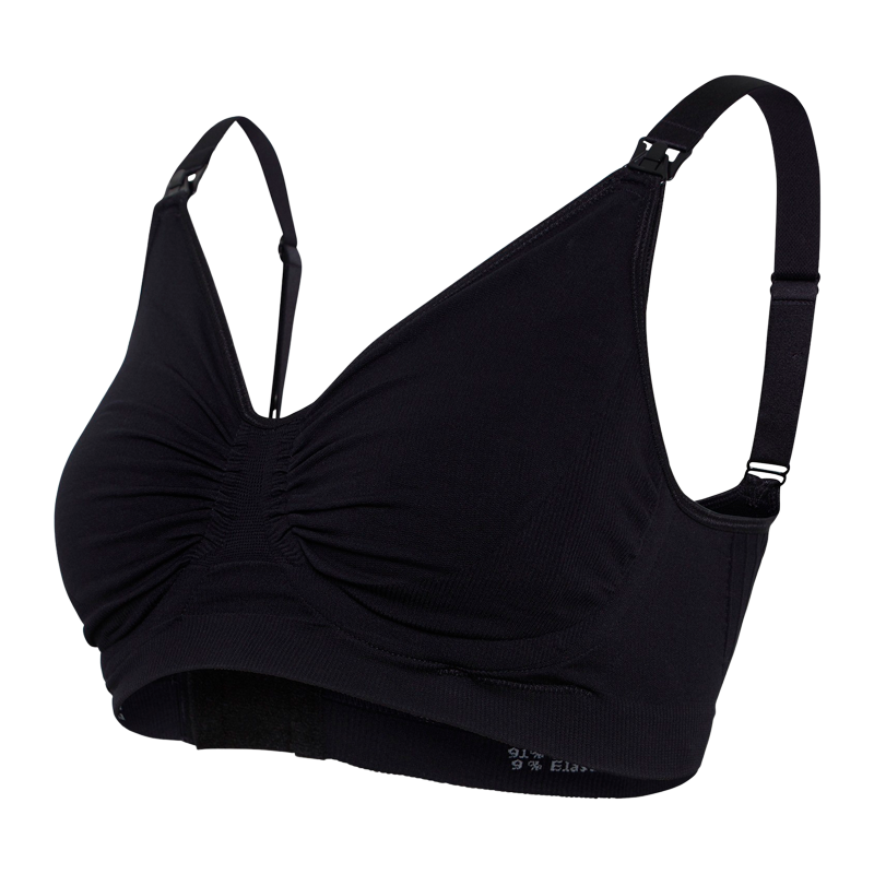 Carriwell Graviditets & Amme BH Med Carri-Gel Støtte Sort - Small (1 stk)