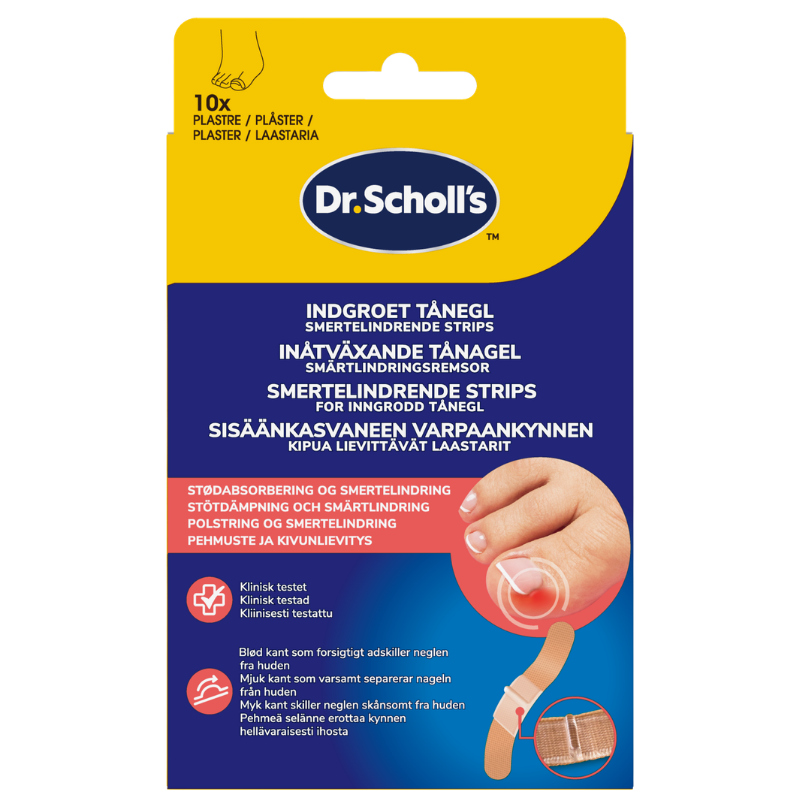 Scholl Ingrown Toenail Pain Relief Strips (10 stk)
